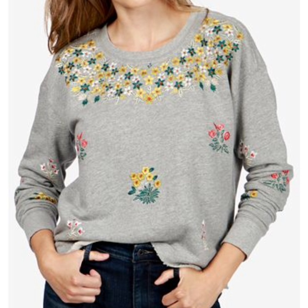 Lucky Brand Embroidered Pullover
